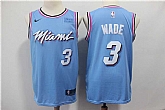 Heat 3 Dwyane Wade Light Blue Nike Swingman Jersey,baseball caps,new era cap wholesale,wholesale hats